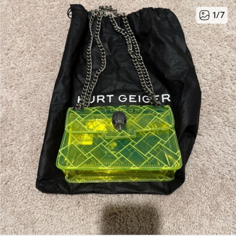 Kurt Geiger Neon Yellow Mini Bag